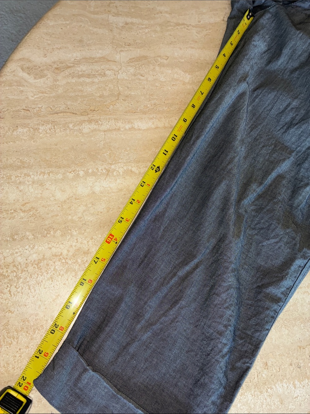 Joe's Jeans cotton pants, women 30, Gray, straight leg, pockets, cropped EUC - Picture 12 of 13